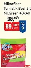 MR. GREEN MİKROFİBER TEMİZLİK BEZİ 5'Lİ